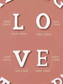 1pc Multi-Color Acrylic Decorative Letter Display Best