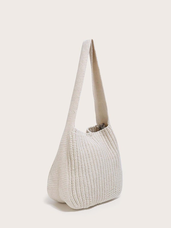 ENBEI Summer Vacation Beach Beach Bag, Fashionable And Elegant Crochet Handbag, Crossbody Bag Large Capacity Women's Shoulder Bag, Great For Summer, Vacation And Daily Use, Travel Essential For College Students, Business Casual Women Mother's Day Gift, Teacher's Day Gift, Wedding Bridesmaid Gift