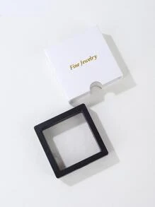 1雙S925純銀四爪子圓形方晶鋯石耳釘適合女士高端時尚派對耳環帶獨特設計 - 銀色 - 查看 5