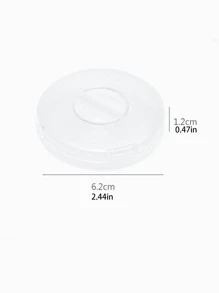 1 pieza Organizador de cable de dato transparente - Blanco - Ver 2