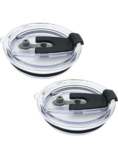 1 Pack 20 Oz Glass Lids, Spill-Proof Splash-Proof Straw Lids For Old Rtic, Ozark Trail 20 Oz