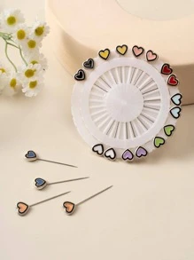 1 Gói 20 Chiếc Ghim Khăn Hijab Bằng Nhựa Phong Cách Cổ Điển, Màu Sắc Ngẫu Nhiên - Nhiều màu - Xem 1