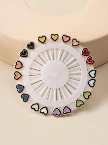 1 Gói 20 Chiếc Ghim Khăn Hijab Bằng Nhựa Phong Cách Cổ Điển, Màu Sắc Ngẫu Nhiên - Nhiều màu - Xem 3