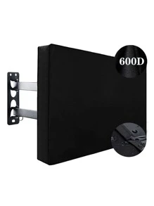 Outdoor TV Cover 40" - 43" - with Bottom Cover - 600D Waterproof TV Cover and Weatherproof Dust-Proof Material,Protect Your LED, LCD, Plasma TV Screens - 黑色 - 查看 1