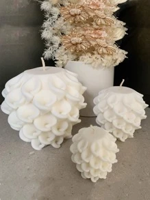 喇叭花花朵設計蠟燭模具幾何花球支柱蠟燭矽膠模具獨特形狀模具工藝品家庭裝飾禮物 - 彩色 - 查看 6