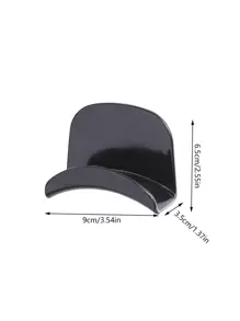 1入/2入組耳機掛鉤壁掛支架，適用於耳機，藍牙耳機，電腦，不需鑽孔，可使用黏貼式掛鉤收納於宿舍 - 黑色 - 查看 10