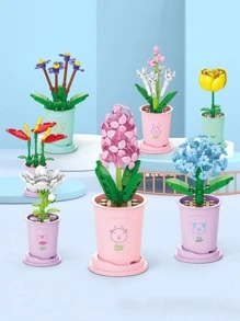1 pieza de plástico adultos edificio gracioso con diseño de flor bloquear para casa