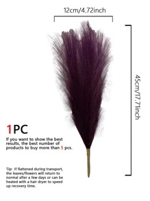 1 cây sậy nhân tạo rắn - Màu tím  Violet - Xem 3