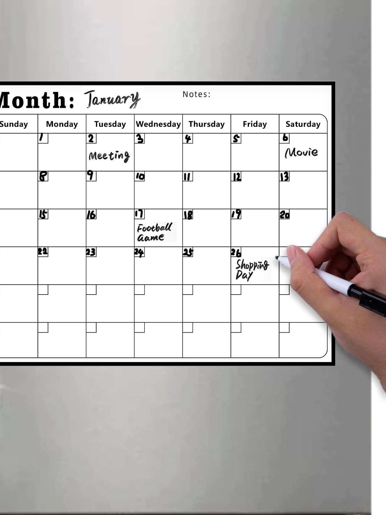 SUPSTICKER PVC Nam Châm Gắn Tủ Lạnh, Chữ Cái Hiện Đại Đồ Họa Tủ Lạnh Miếng Dán Nam Châm Cho Gia Đình - Nhiều màu - Xem 1