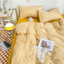 1pc Plaid Pattern Duvet Cover Without Filler, Modern Polyester Soft Comfortable Bedding Duvet Cover For Bedroom
