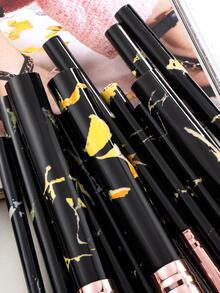 15pcs Pink Marble Makeup Brushes And 9pcs Tool Set,Brush Set,Makeup Brush Kit,Make Up Brush Set,Make Up Set Complete,Makeup Brush Set,Complete Makeup Kit,Brush Kit,Brushes Makeup Set,Makeup Gift Set,Set - Black - View 8