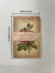 30張花卉圖案材料紙，用於DIY工藝複古多用途裝飾牛皮紙，剪貼簿 - 彩色 - 查看 5