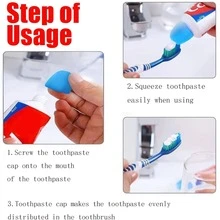 3件套随机颜色牙膏挤压盖 - 彩色 - 查看 4