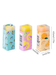 1 cục tẩy ngẫu nhiên họa tiết bóng đá, cục tẩy bút chì di động sáng tạo cho học sinh - Nhiều màu - Xem 5