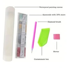 Dog Pattern DIY Diamond Unframed Painting, Modern PMMA DIY Diamond Painting Without Frame For Home Decor, Gift