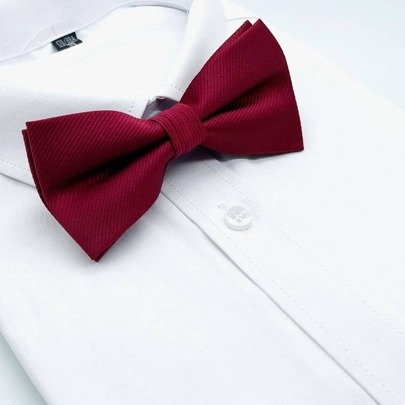 1pc Twill Fabric Bow Tie Men Groomsmen Bow Ties Groom Bow Ties Formal Business Wedding Necktie / Bow Tie For Decoration Casual