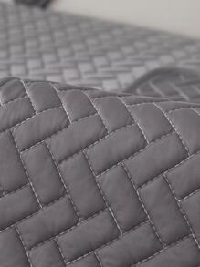 1張純色乳膠防滑沙發墊,有拼布設計-適合夏季使用 - 深灰色 - 查看 6