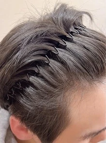 1个/2个装 时尚简约男士发箍，男士配饰，男士头部饰品，波浪形发带，棒球配饰，男士礼物