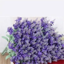6Pcs Artificial Flower UV Protection Provence Lavender Fake Plant For Home Garden Home Yard Decoration(1PC Have 10 Head) Party Birthday,Valentine'S Day,Mother'S Day Gift