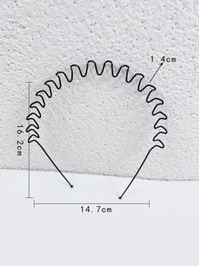 1个/2个装 时尚简约男士发箍，男士配饰，男士头部饰品，波浪形发带，棒球配饰，男士礼物