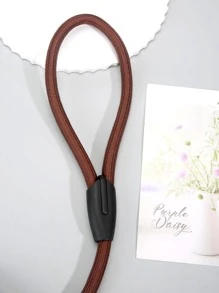 1pc Minimalist Pet Leash For Dog For Outdoor - Rust Brown - View 3