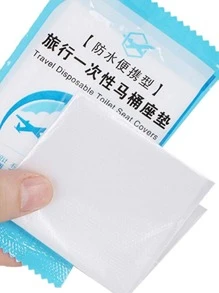 50片装一次性马桶垫便携式100%防水马桶垫适用于旅行/露营浴室配件浴室装饰夏季 - 無色 - 查看 6