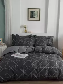 1 Họa Tiết Hình Học Túi Đựng Chăn Màn Không Chất Độn, Chất Liệu Vải Hiện Đại Mềm Mại Chăn Ga Gối Túi Đựng Chăn Màn Cho Phòng Ngủ - Nhiều màu - Xem 3