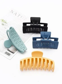 4 cái vuốt tóc hình chữ nhật rắn - Nhiều màu - Xem 2