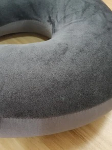 1入組U型素色彈力纖維車頸枕 - 深灰色 - 查看 5