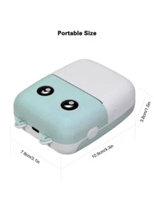 GOTOOGO 1pc ABS Mini Printing Machine, Modern Portable Mini Printer For Kids - Green - View 7
