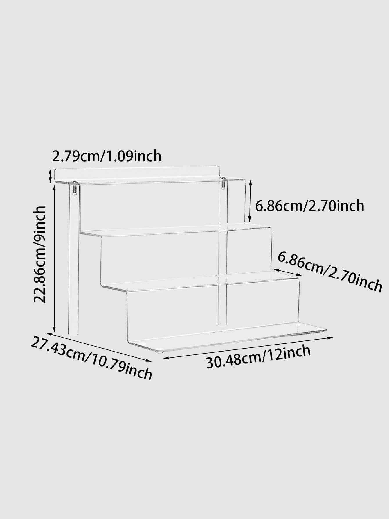 1pc PMMA Cake Stand, Minimalist Clear Multilayer Ladder Design Cake Holder For Party SHEIN USA