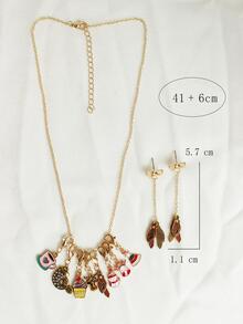 3 piezas/set Set joya árbol de Navidad adorno - Multicolor - Ver 6