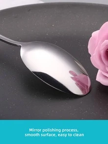 4pcs Stainless Steel Cutlery Set, Daily Silver Multi-purpose Tableware Cutlery Set For Home, Hotel - Silver - View 4