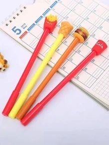 4 cái Bút Gel trang trí thực phẩm, Bút bi lăn gel đa năng sáng tạo cho học sinh - Nhiều màu - Xem 3