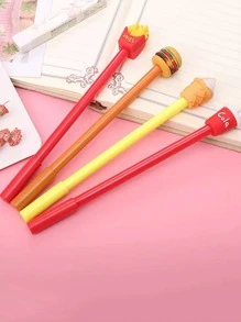 4 cái Bút Gel trang trí thực phẩm, Bút bi lăn gel đa năng sáng tạo cho học sinh - Nhiều màu - Xem 5