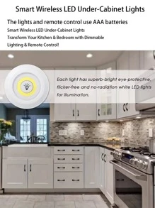 1 set Luz led de plástico moderno para casa - Blanco - Ver 7