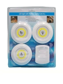 1 set Luz led de plástico moderno para casa - Blanco - Ver 9