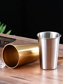 A Single Walled Stainless Steel Cup With Two Color Options And Six Different Capacity Choices, Suitable For Home, Restaurant, Cafe And Other Places, Can Be Used As Coffee Cup, Milk Tea Cup, Cold Drink Cup, Water Cup Etc.