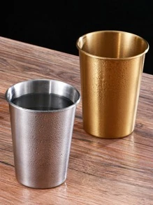 A Single Walled Stainless Steel Cup With Two Color Options And Six Different Capacity Choices, Suitable For Home, Restaurant, Cafe And Other Places, Can Be Used As Coffee Cup, Milk Tea Cup, Cold Drink Cup, Water Cup Etc.