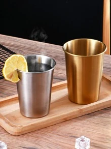 A Single Walled Stainless Steel Cup With Two Color Options And Six Different Capacity Choices, Suitable For Home, Restaurant, Cafe And Other Places, Can Be Used As Coffee Cup, Milk Tea Cup, Cold Drink Cup, Water Cup Etc.