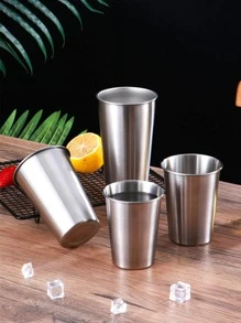 A Single Walled Stainless Steel Cup With Two Color Options And Six Different Capacity Choices, Suitable For Home, Restaurant, Cafe And Other Places, Can Be Used As Coffee Cup, Milk Tea Cup, Cold Drink Cup, Water Cup Etc.