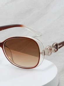 1 对女士几何框架休闲时尚眼镜，适合日常生活波西米亚风太阳镜沙滩配饰女士沙滩配饰眼镜太阳镜时尚基本款秋冬女士服装商务休闲礼品