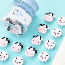 22pcs Cartoon Cow & Sheep Design Eraser, Creative Multi-purpose Pencil Eraser For Office, School Student - Multicolor - View 4