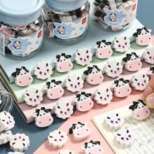 22pcs Cartoon Cow & Sheep Design Eraser, Creative Multi-purpose Pencil Eraser For Office, School Student - Multicolor - View 1