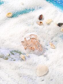 1 Nữ Sao Biển & Vỏ Trang Trí Vuốt Tóc Thời Trang Cho Cuộc Sống Hàng Ngày - Hoa hồng vàng - Xem 5