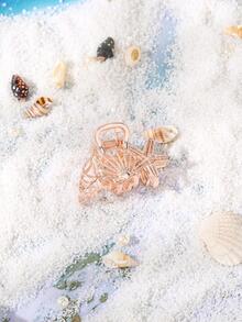 1 Nữ Sao Biển & Vỏ Trang Trí Vuốt Tóc Thời Trang Cho Cuộc Sống Hàng Ngày - Hoa hồng vàng - Xem 3