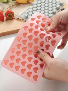 1入組矽膠糖果現代心形巧克力模具適用於烘烤 - 灰色 - 查看 6