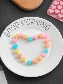 1入組矽膠糖果現代心形巧克力模具適用於烘烤 - 灰色 - 查看 11