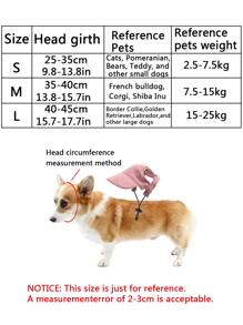 1pc Casual Pet Baseball Cap, Sun Hat For Cats And Small/medium Dogs - Pink - View 5