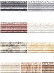 Miếng dán tường ba chiều tự dính viền xốp 3D nâng cấp chống va chạm, nền chống thấm nước, đường viền eo, đường đá, mô hình tăng cường chất kết dính dày, nhãn dán, decal dán tường, decal vinyl trang trí nhà cửa, vật dụng trang trí mùa xuân làm mới ngôi nhà của bạn, nhãn dán trang trí Rama quà tặng sinh nhật tốt nghiệp - Màu xám đen - Xem 7